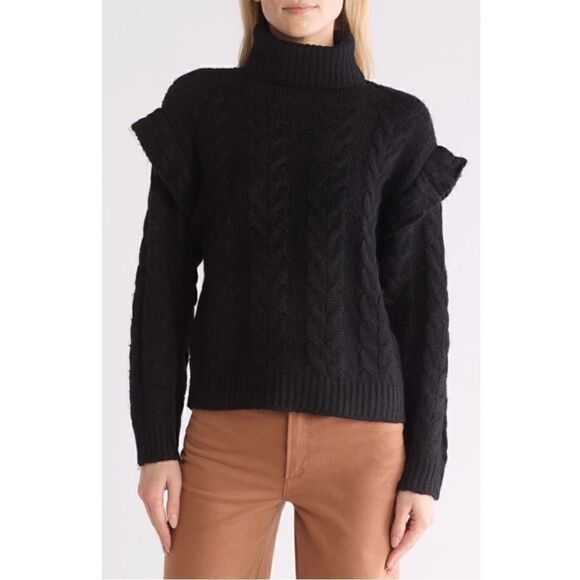 Joe’s ADELINE SWEATER Black Size L - Picture 1 of 12